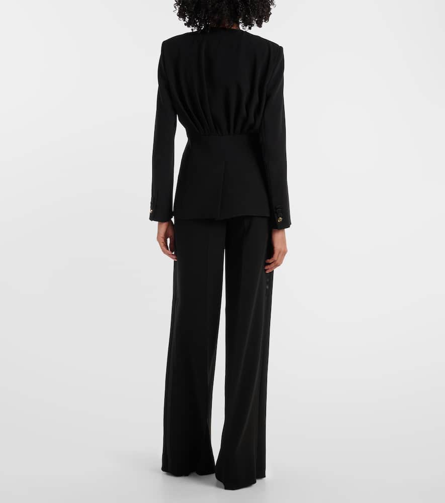 Gradi draped crêpe jacket