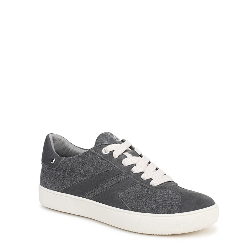 Medina Lace Up Sneaker Shoes, Hazy Grey Fabric/suede Leather