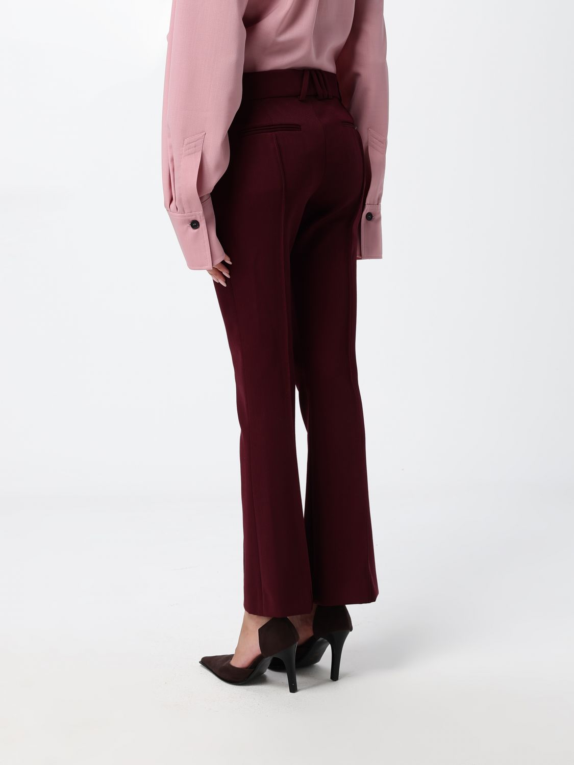 Pants Woman color Burgundy
