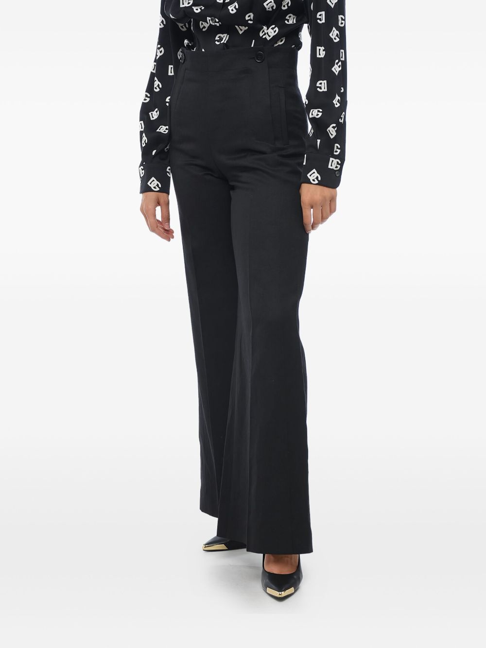 Flared Tailored Trousers