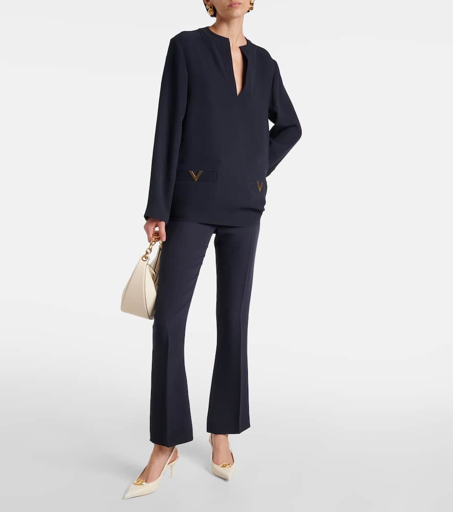 Cady Couture high-rise flared pants