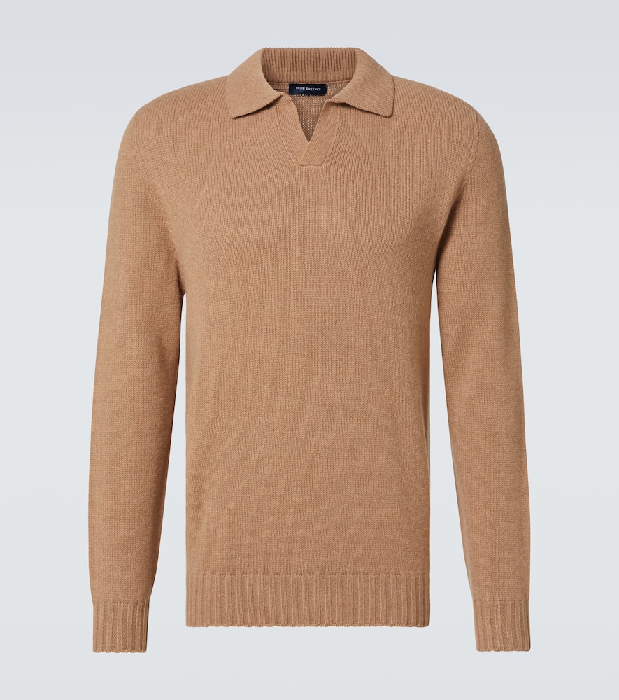 Cashmere polo sweater