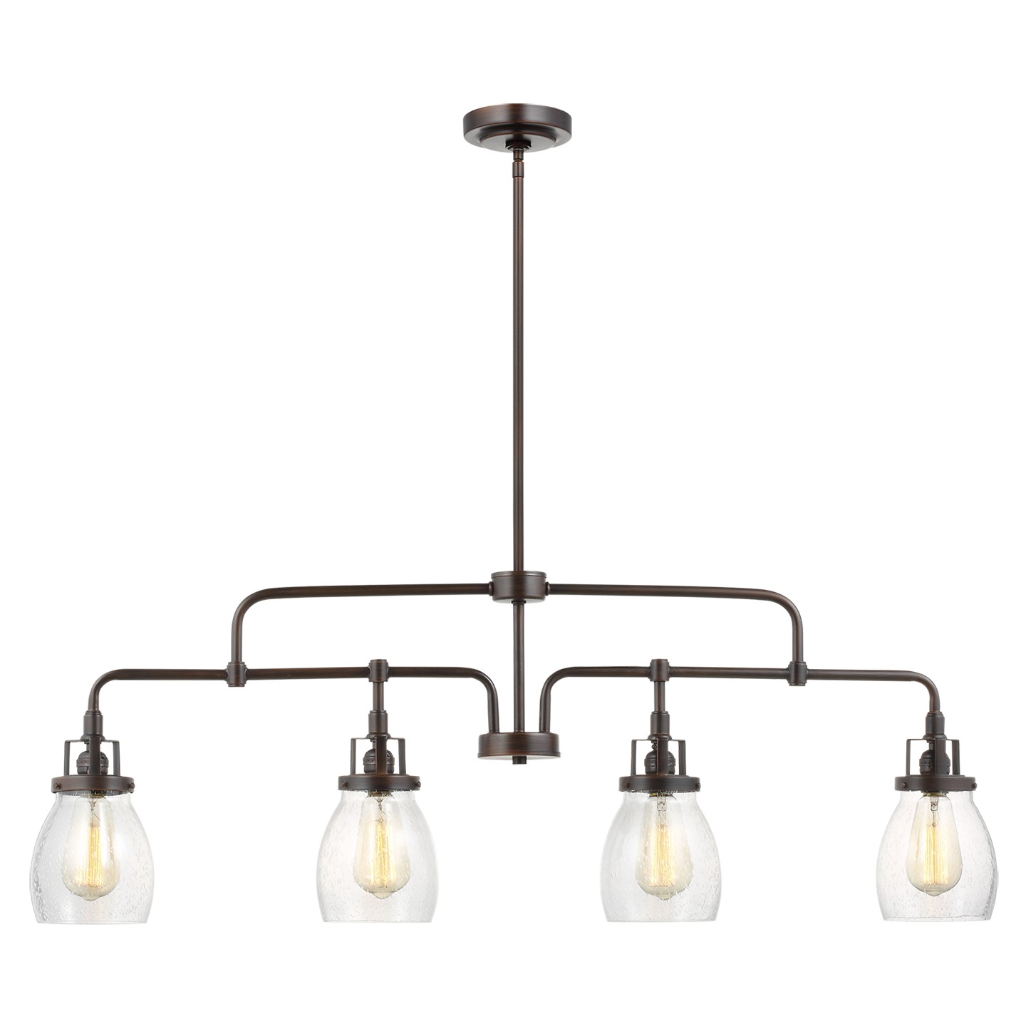 Bronze Four Light Island Pendant from the Belton Collection
