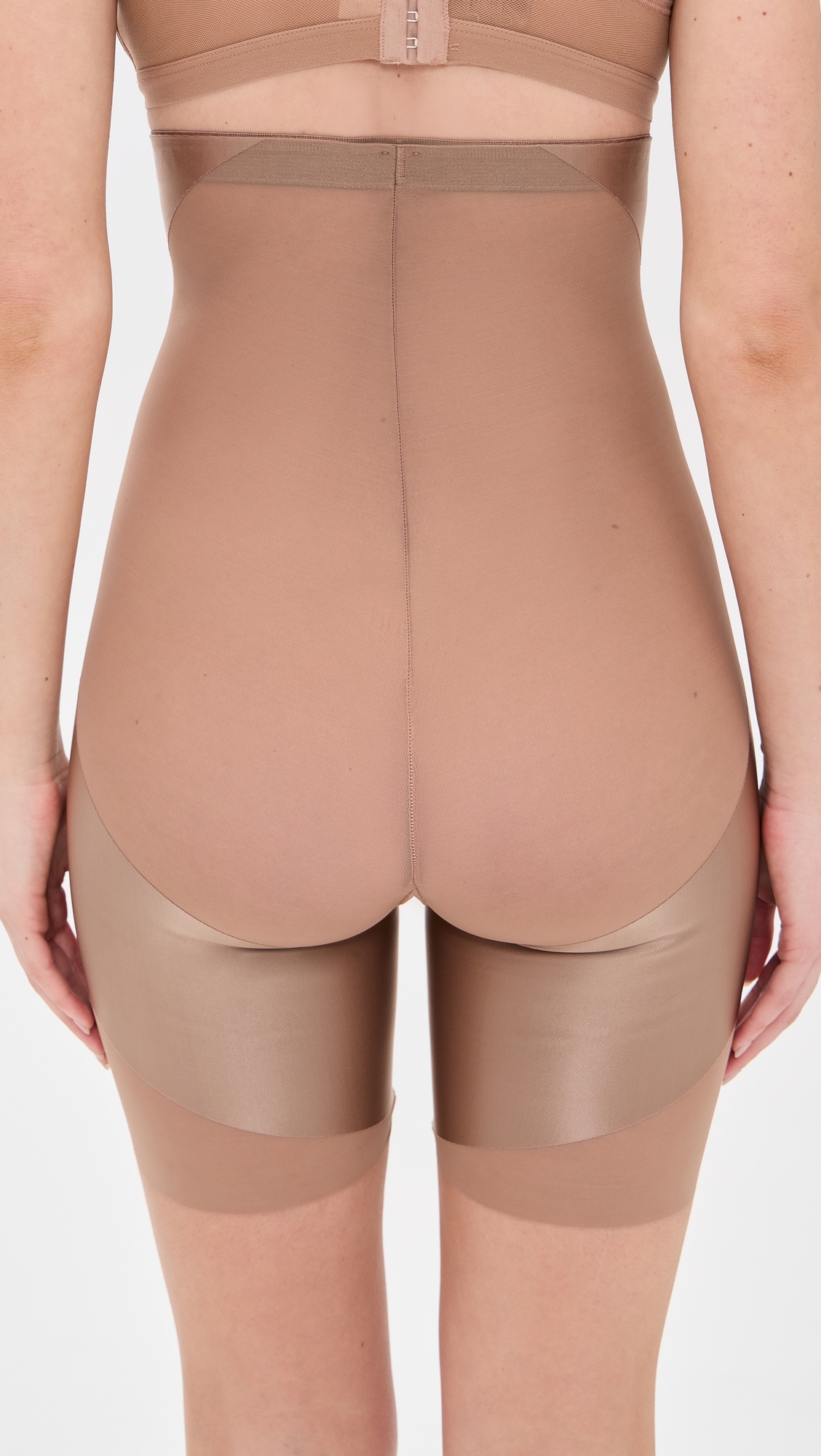 SPANX High-Waisted Booty-Lifting X Midthigh Shorts Cafe au Lait