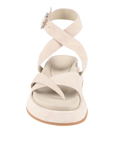 Woman Thong sandal Light grey Size 7 Leather