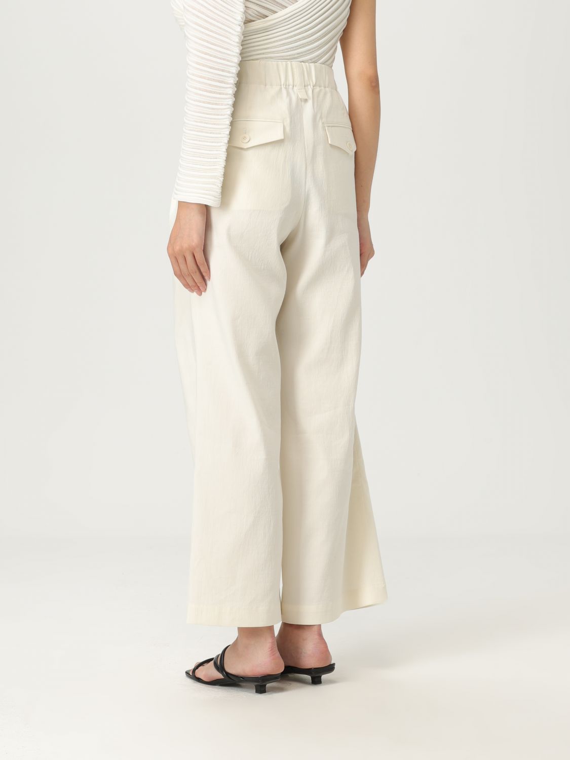 Pants ISSEY MIYAKE Woman color White