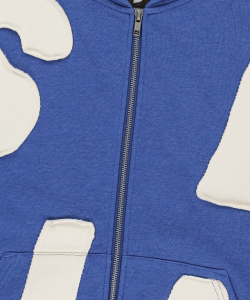Capital Zip Up Hoodie Heather Blue