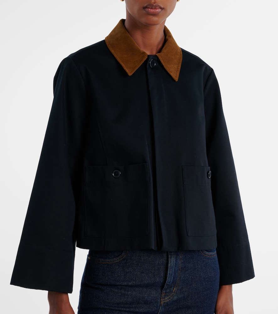 Small cotton trench jacket