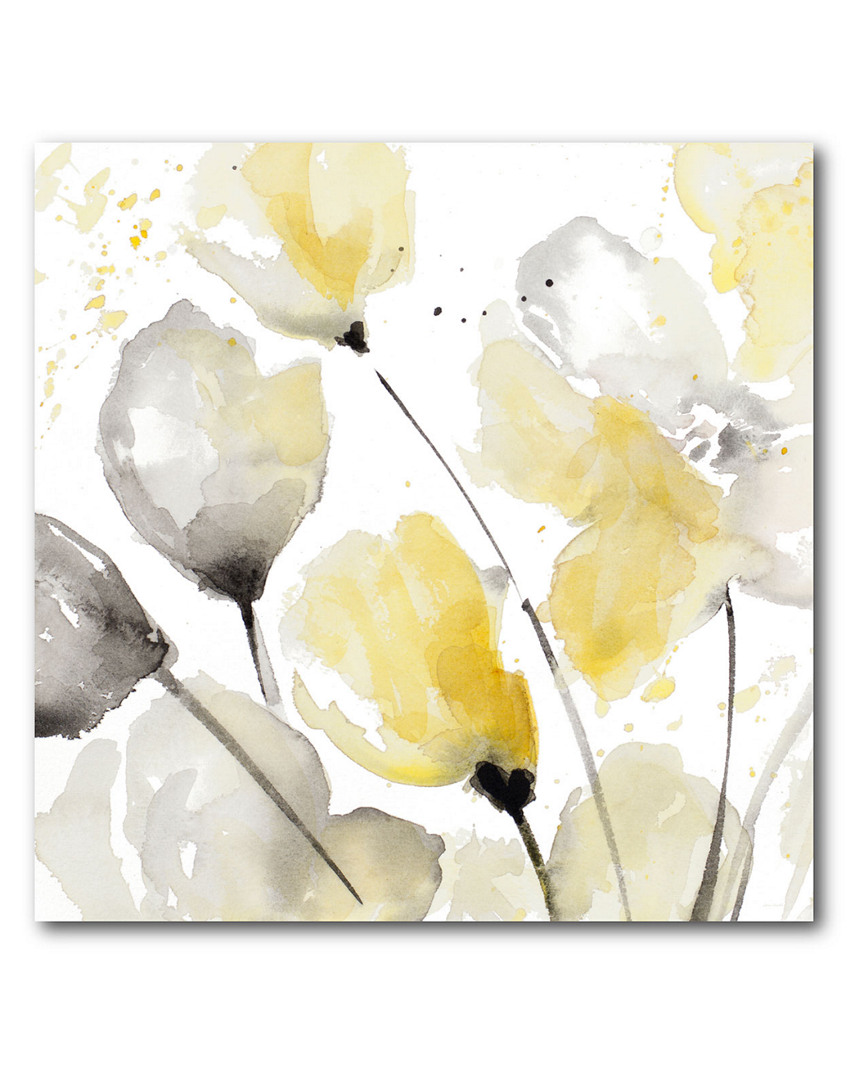 Wall Decor Neutral Abstract Floral Square