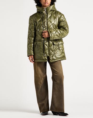 Woman Puffer Military green Size S Polyester, Polyamide, Polypropylene