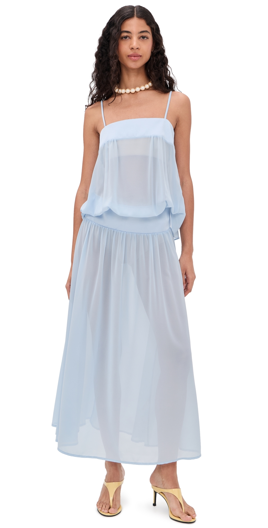Gracia Maxi Dress Pale Blue