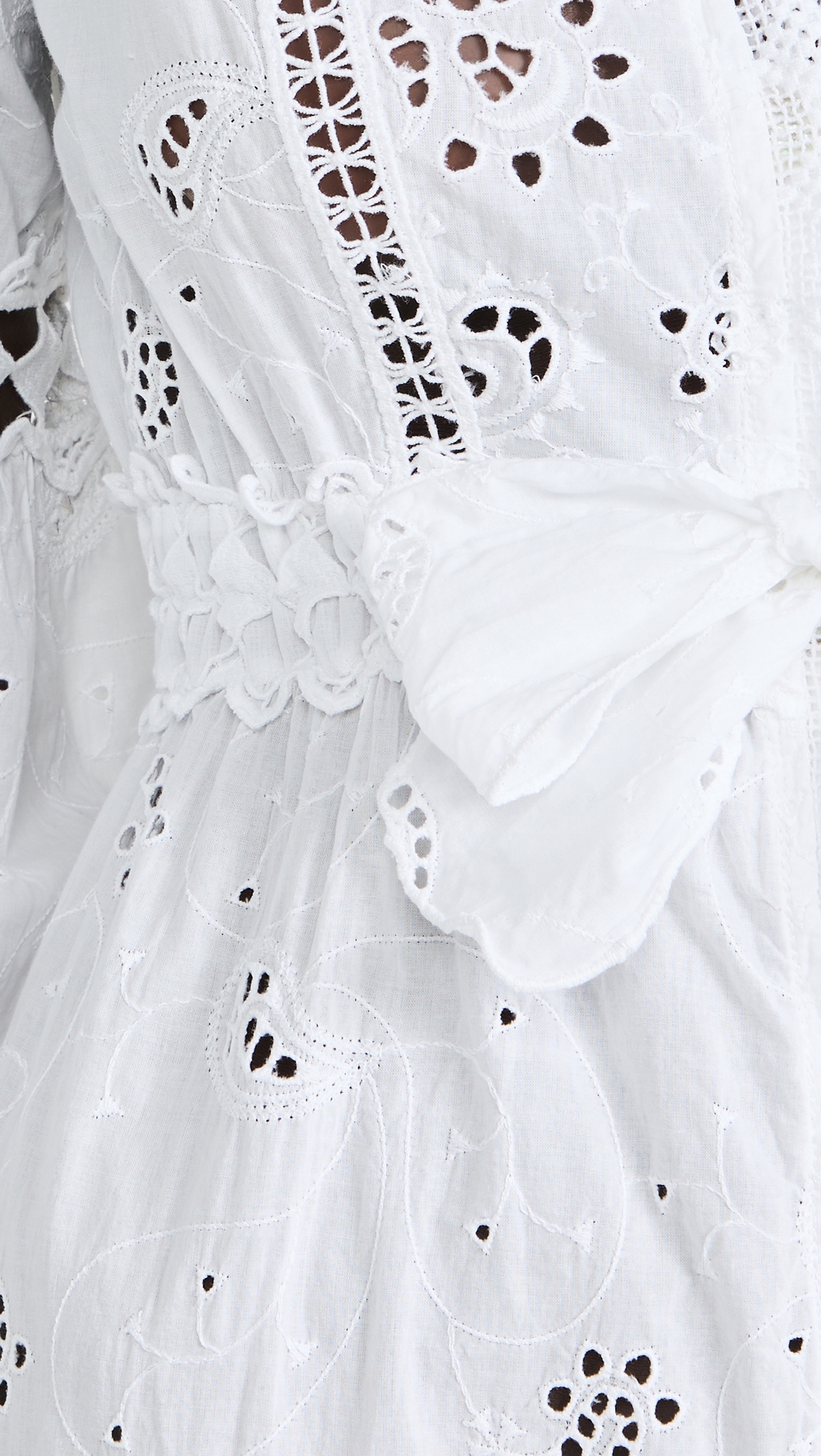 California Eyelet Dress White