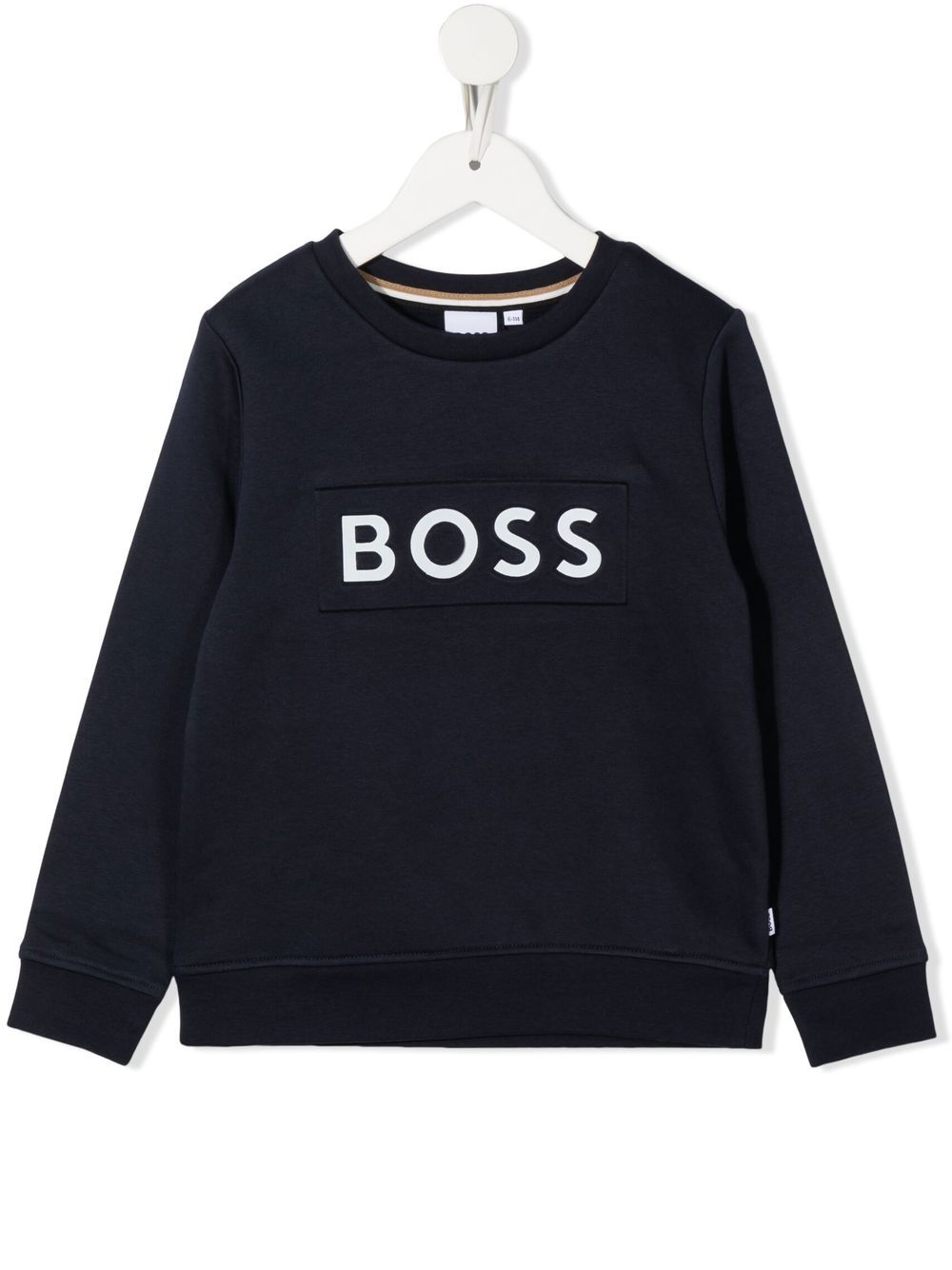 Logo-print crew neck sweatshirt - Blue