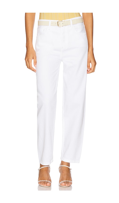 Favorite Daughter The Nikki Mid Rise Barrel Jeans in White. -  30 also in 24, 25, 26, 27, 28