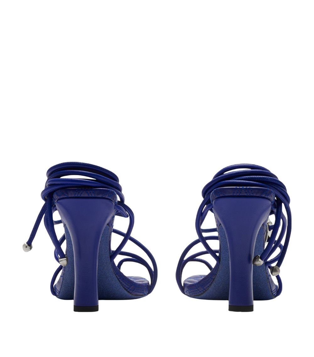 버버리 여성 Ivy Shield Heeled Sandals 105