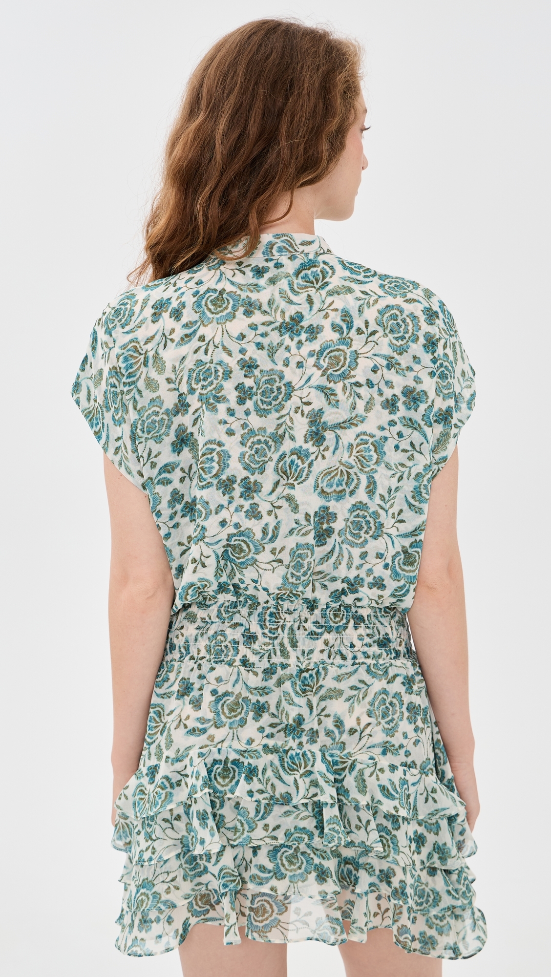 Evie Dress Azure Flora