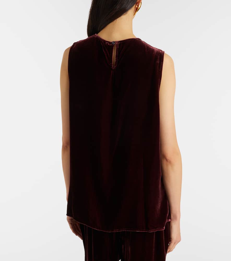 Trento velvet tank top