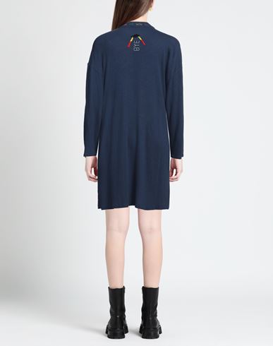 Woman Mini dress Navy Size XS Cotton, Linen