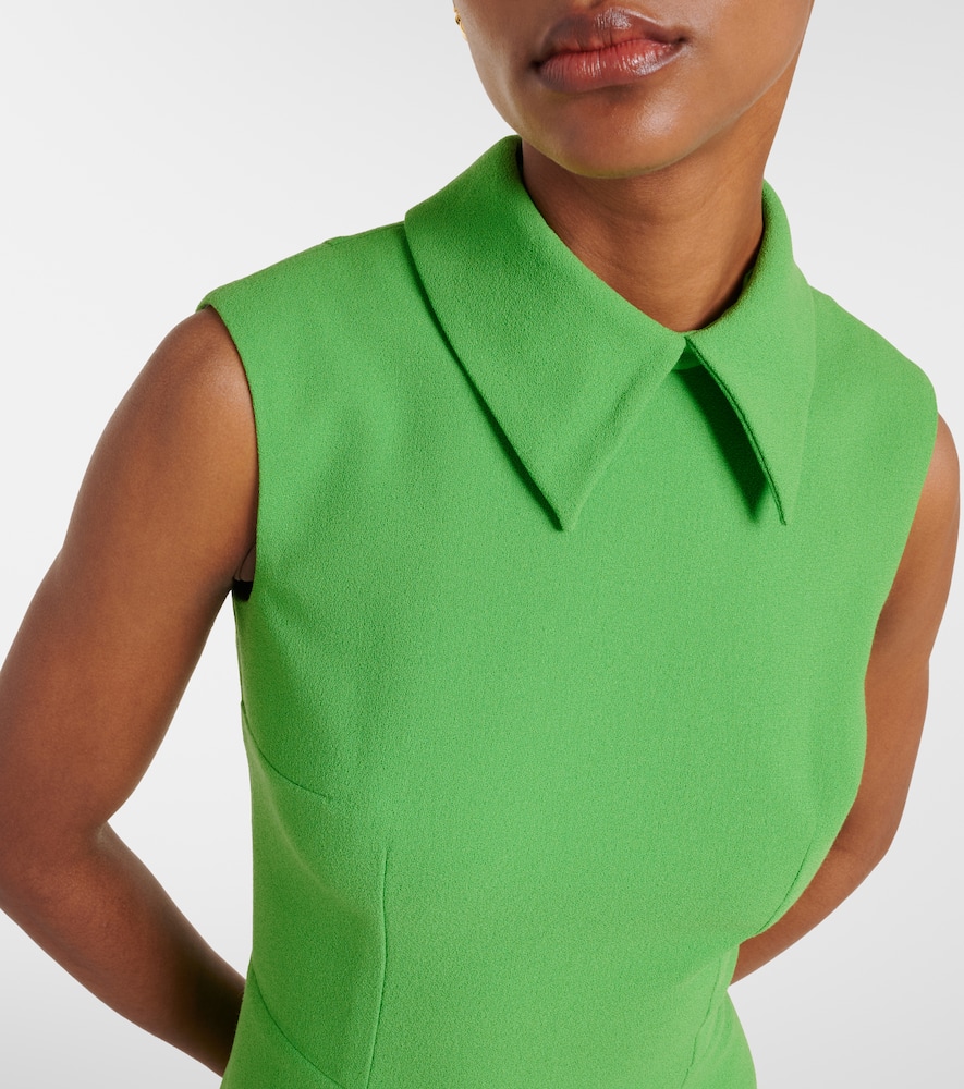 Leontine wool crêpe midi dress