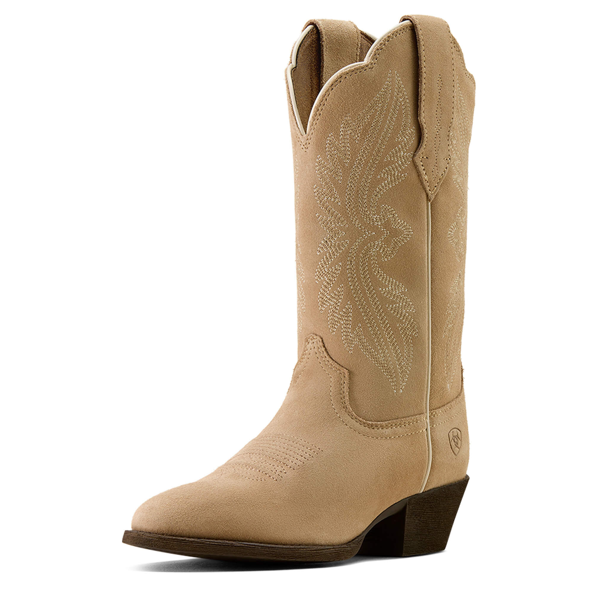 Women's Heritage StretchFit R Toe Western Boots in Truly Taupe, B Medium Width, Size 3, by
