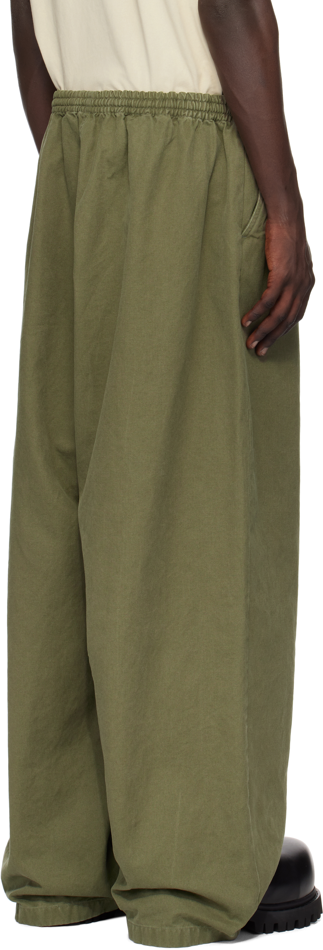 Balenciaga Khaki Baggy Sweatpants