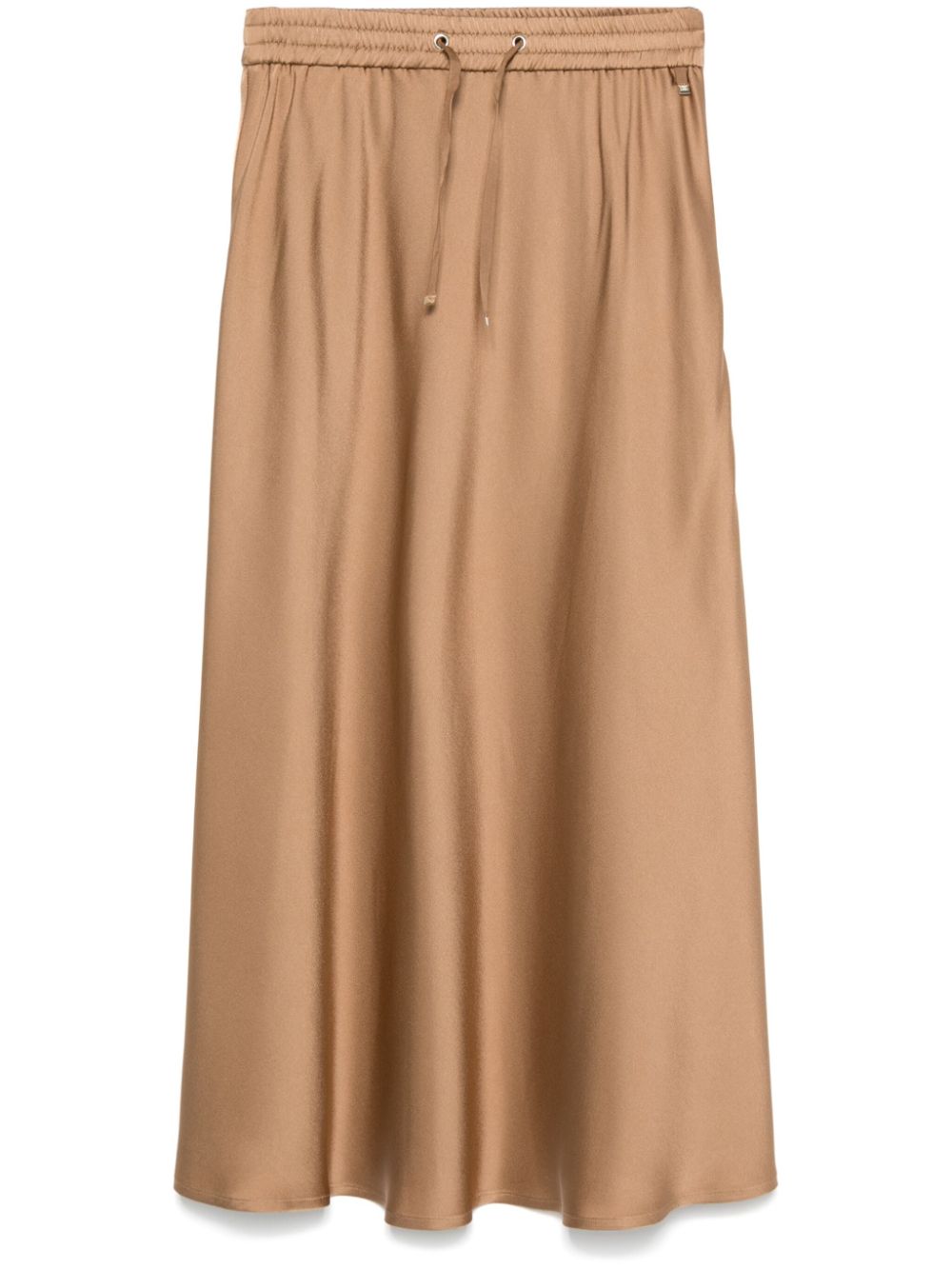 Satin midi skirt - Neutrals
