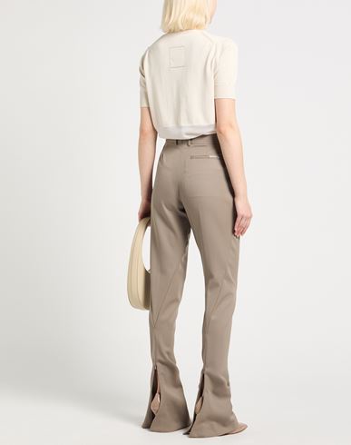 Woman Pants Taupe Size 6 Virgin Wool