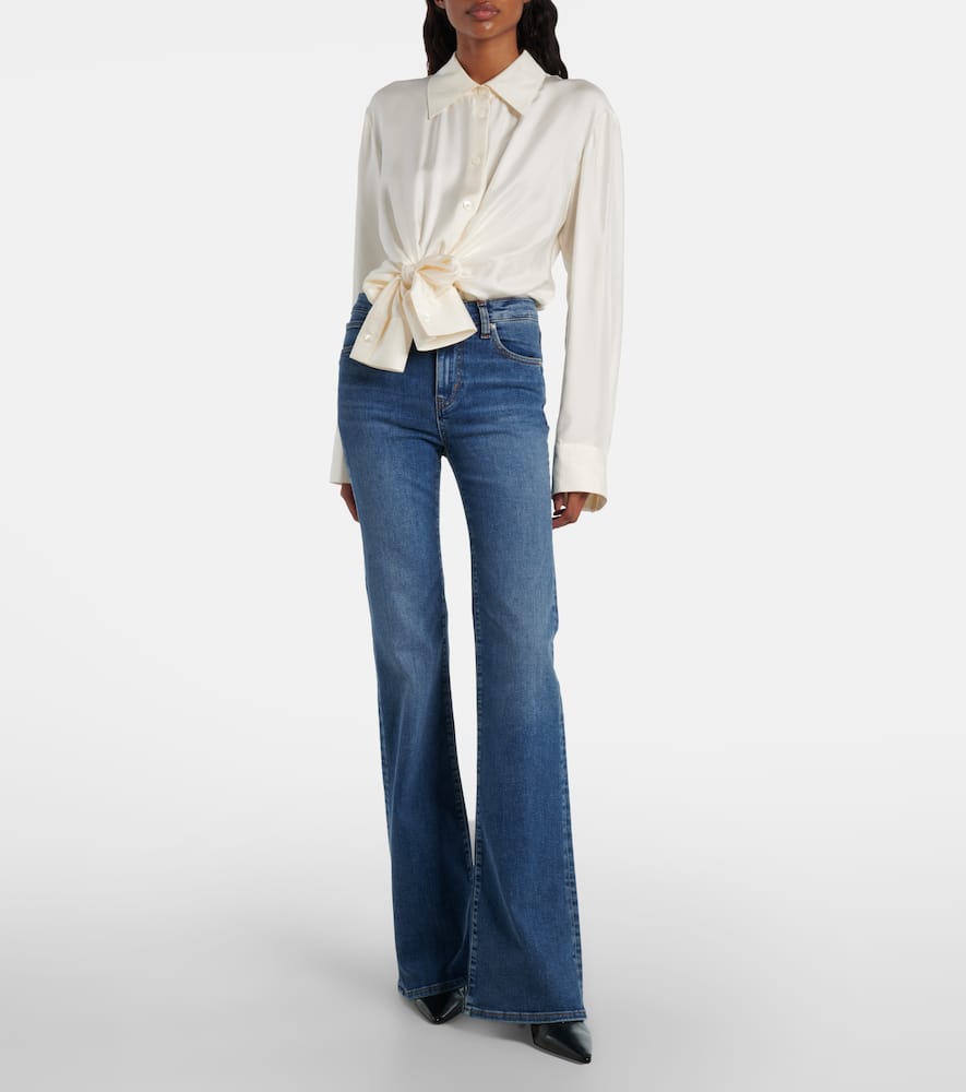 The Icon Long mid-rise flared jeans
