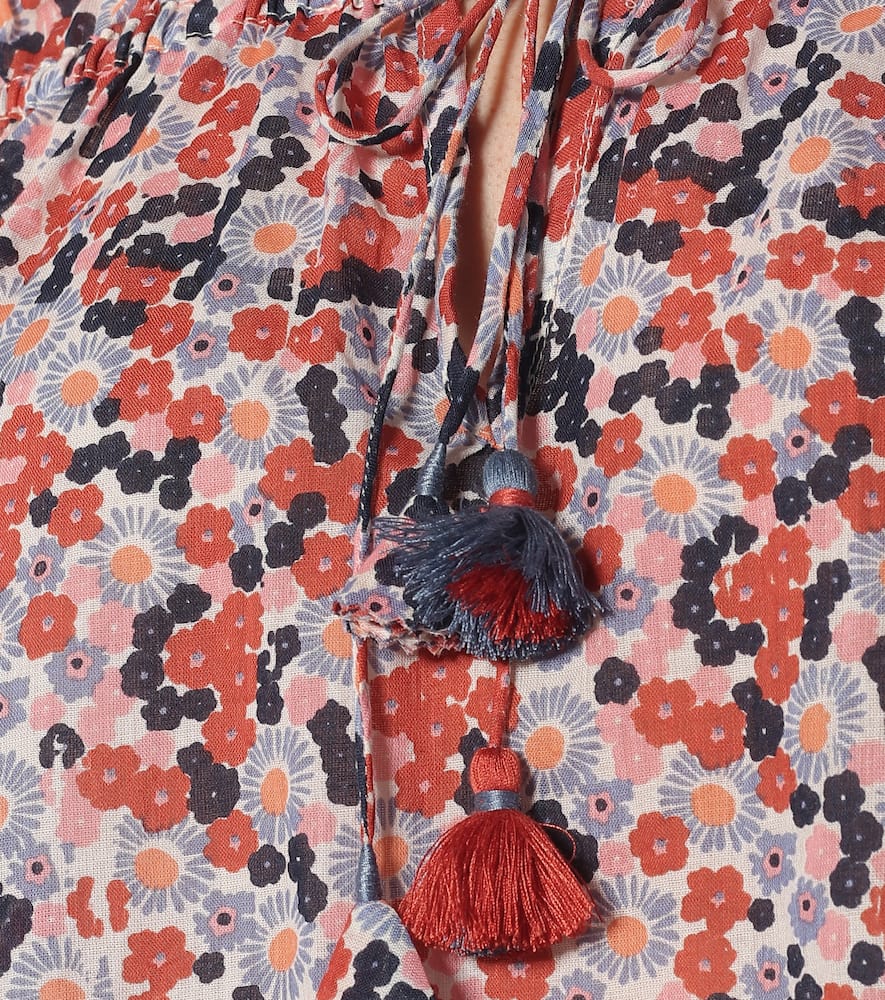 Clara floral cotton blouse