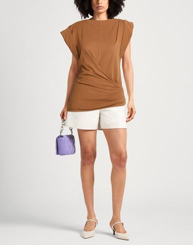 Woman Top Brown Size M Cotton