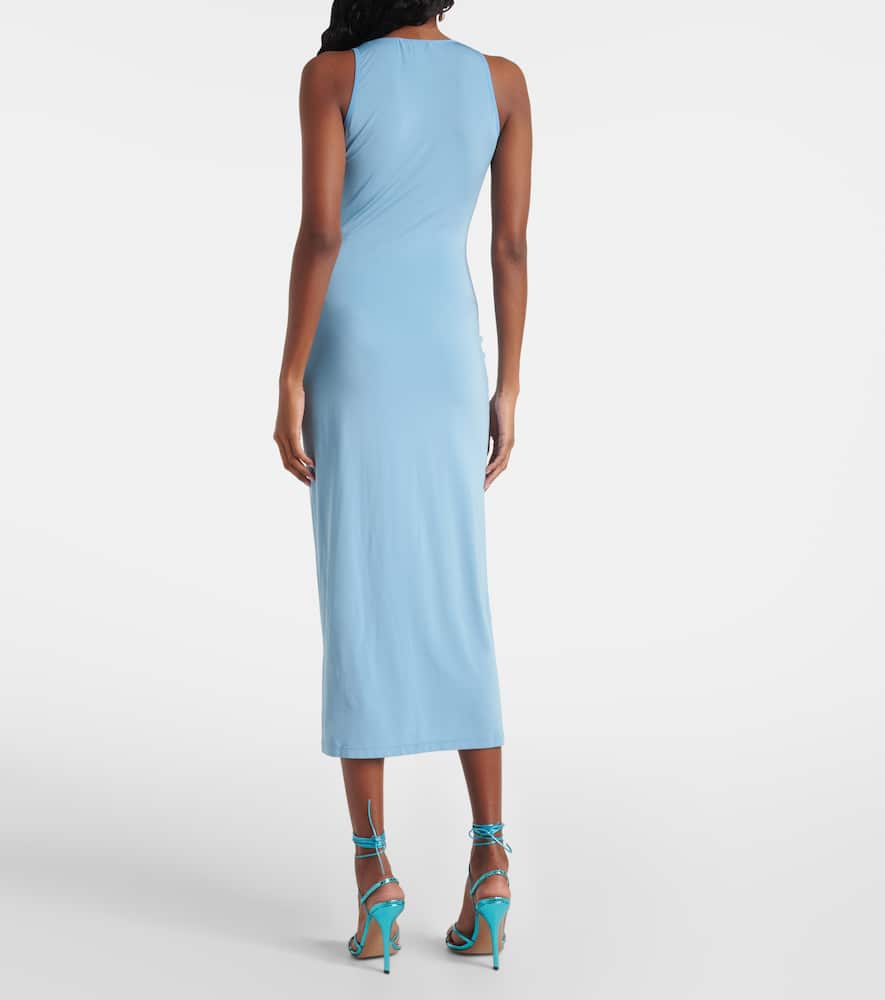 Cosimina floral-appliqué midi dress