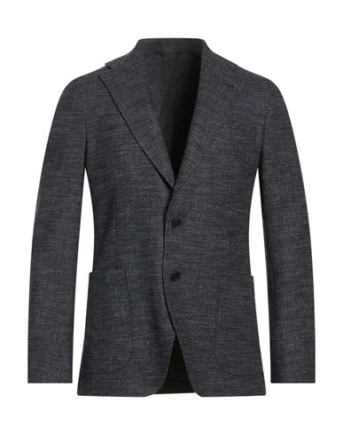 Man Blazer Midnight blue Size 36 Viscose, Polyester, Elastane