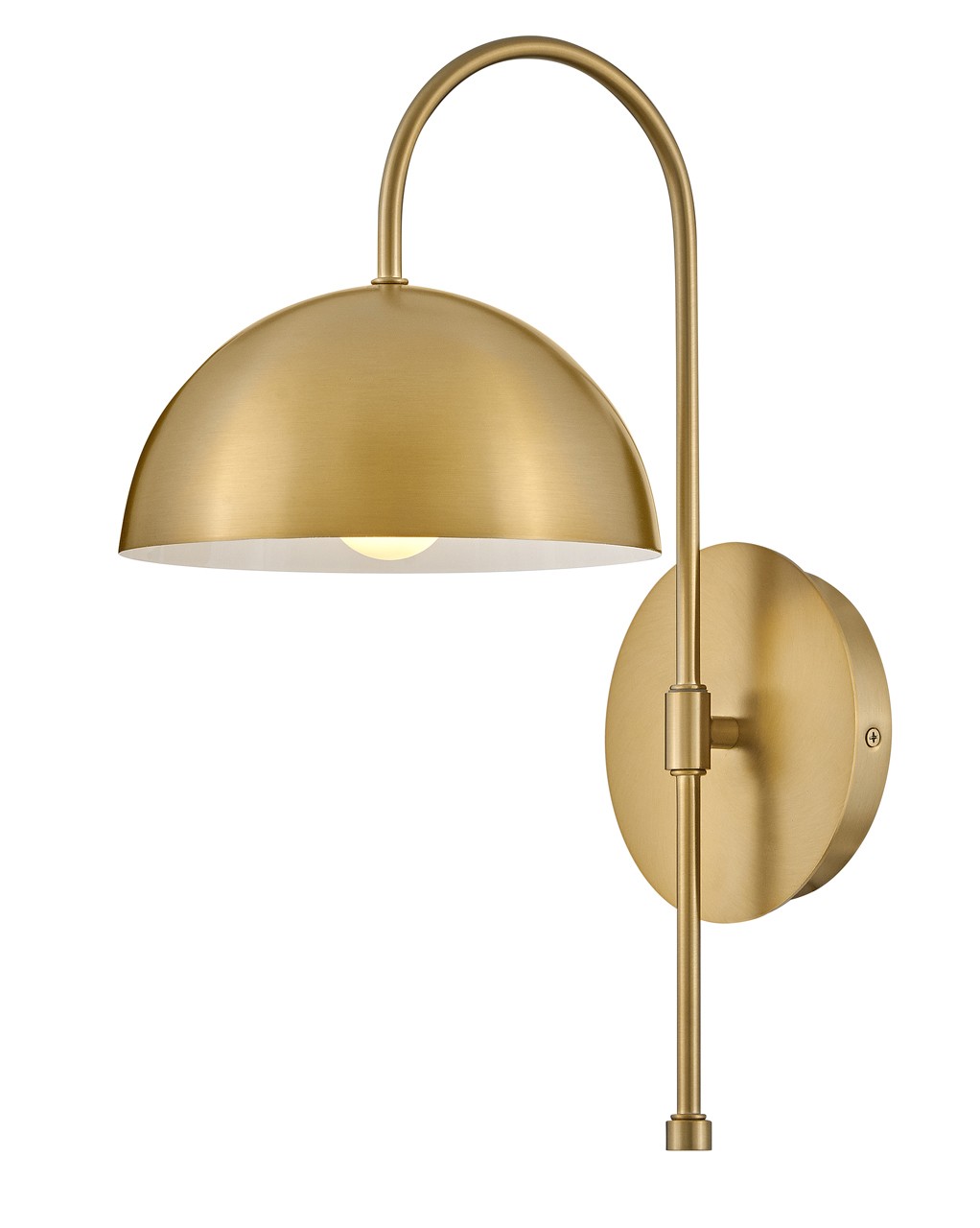 Lacquered Brass LED Wall Sconce from the Lou Collection