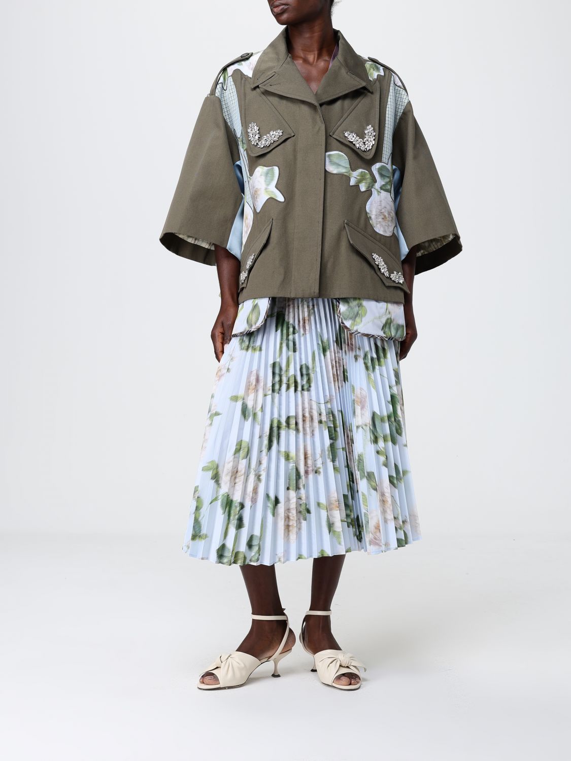 Jacket Woman color Military