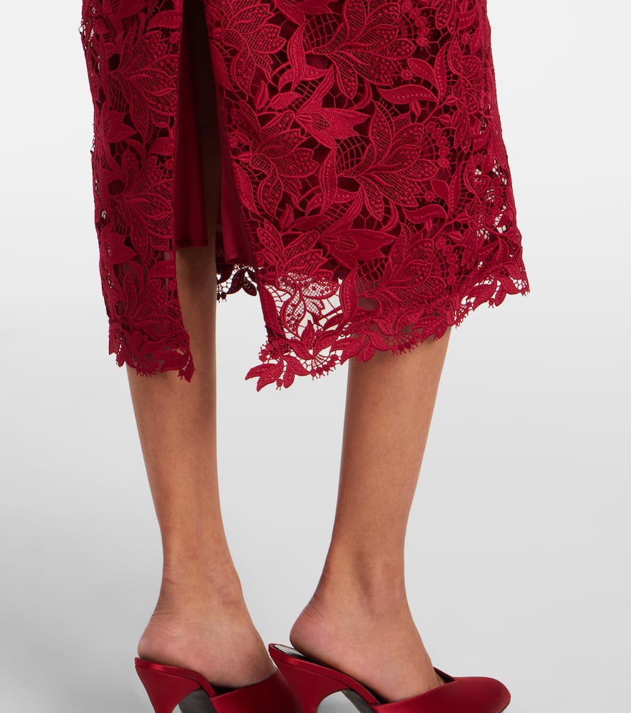 Lace midi dress