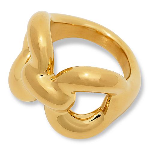 14K Gold Electroform Chain Link Ring