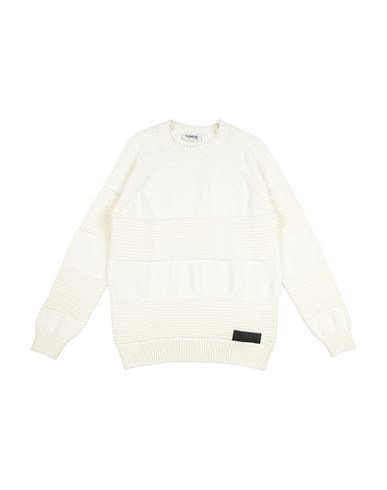 Kid Boy Sweater Cream Size 12 Cotton, Merino Wool