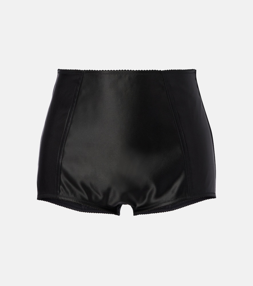 Satin micro shorts