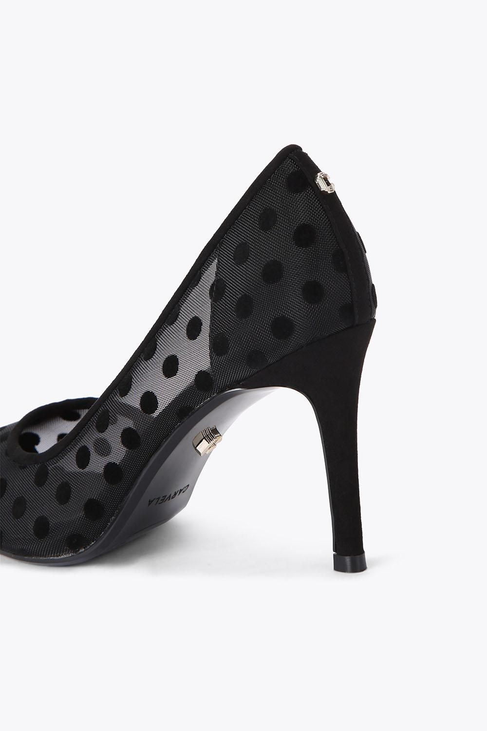 Carvela Women's 'Positano D Orsay Polka' Fabric Heels in Black
