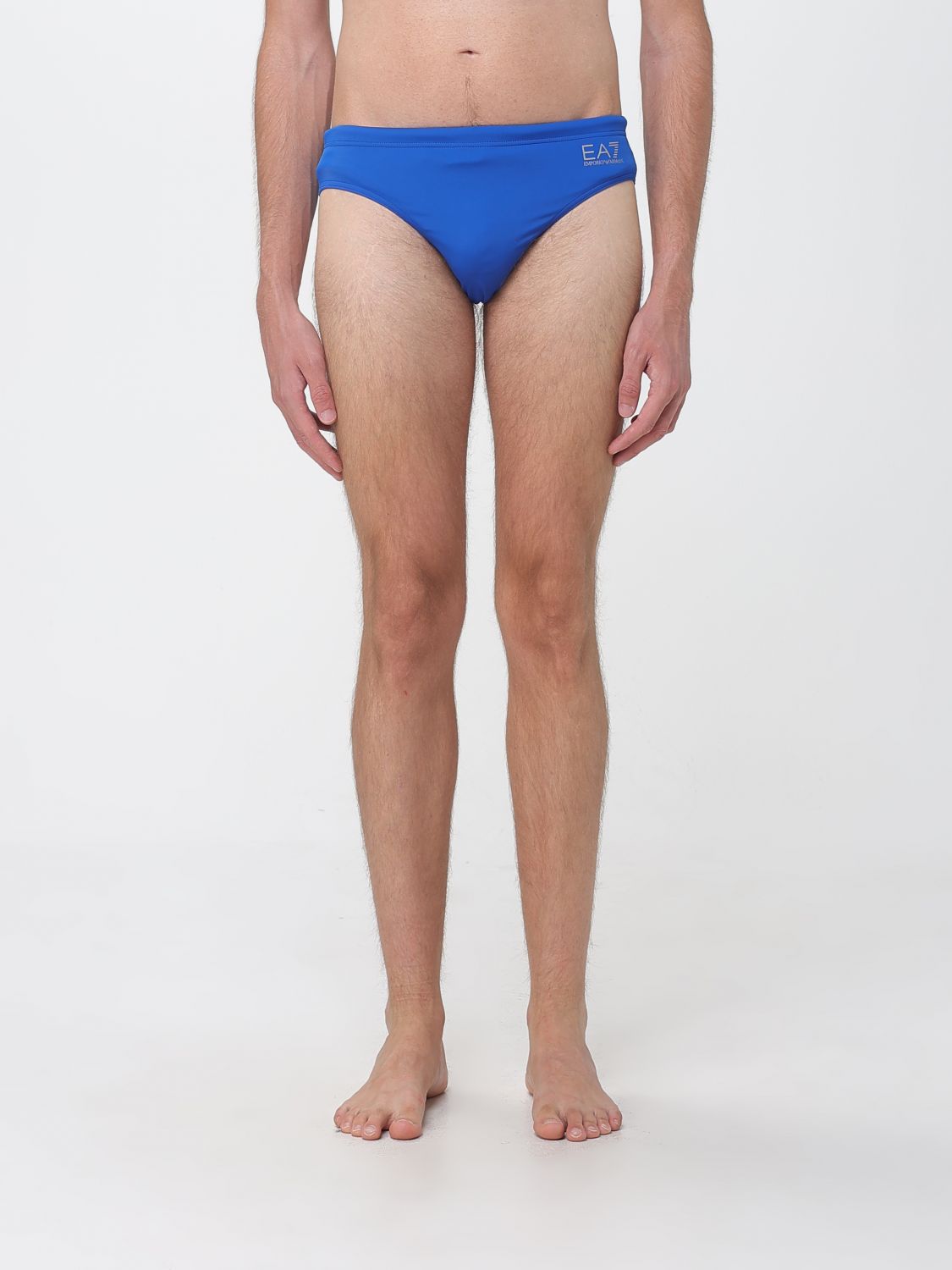 Swimsuit Men color Gnawed Blue