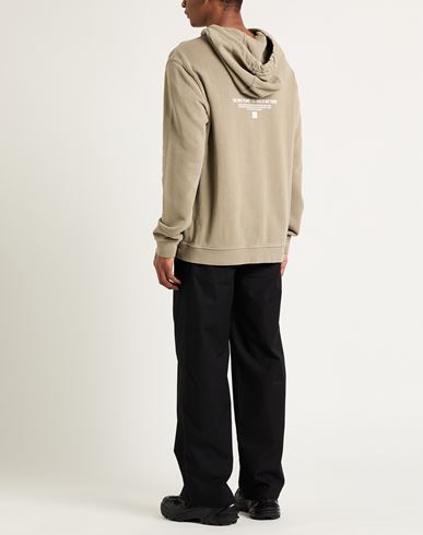 Man Sweatshirt Taupe Size XL Cotton