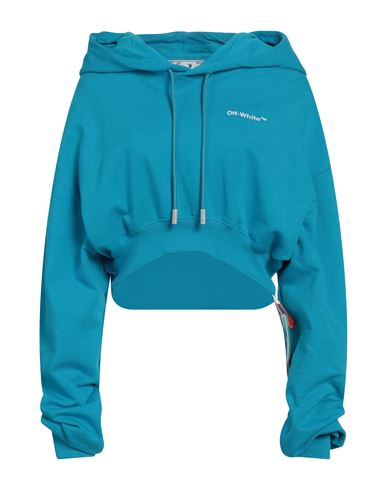 Off-white Woman Sweatshirt Turquoise
