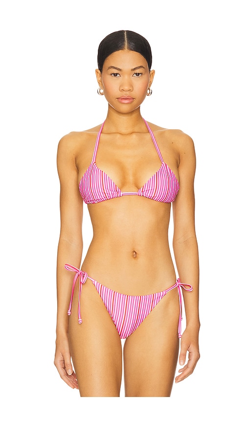 MORE TO COME Monica Bikini Top in Pink. -  M also in