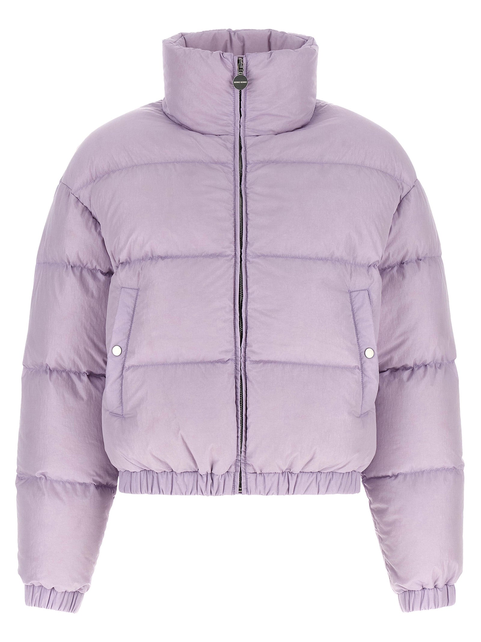 Quilted Goose Down Down Jacket — Purple