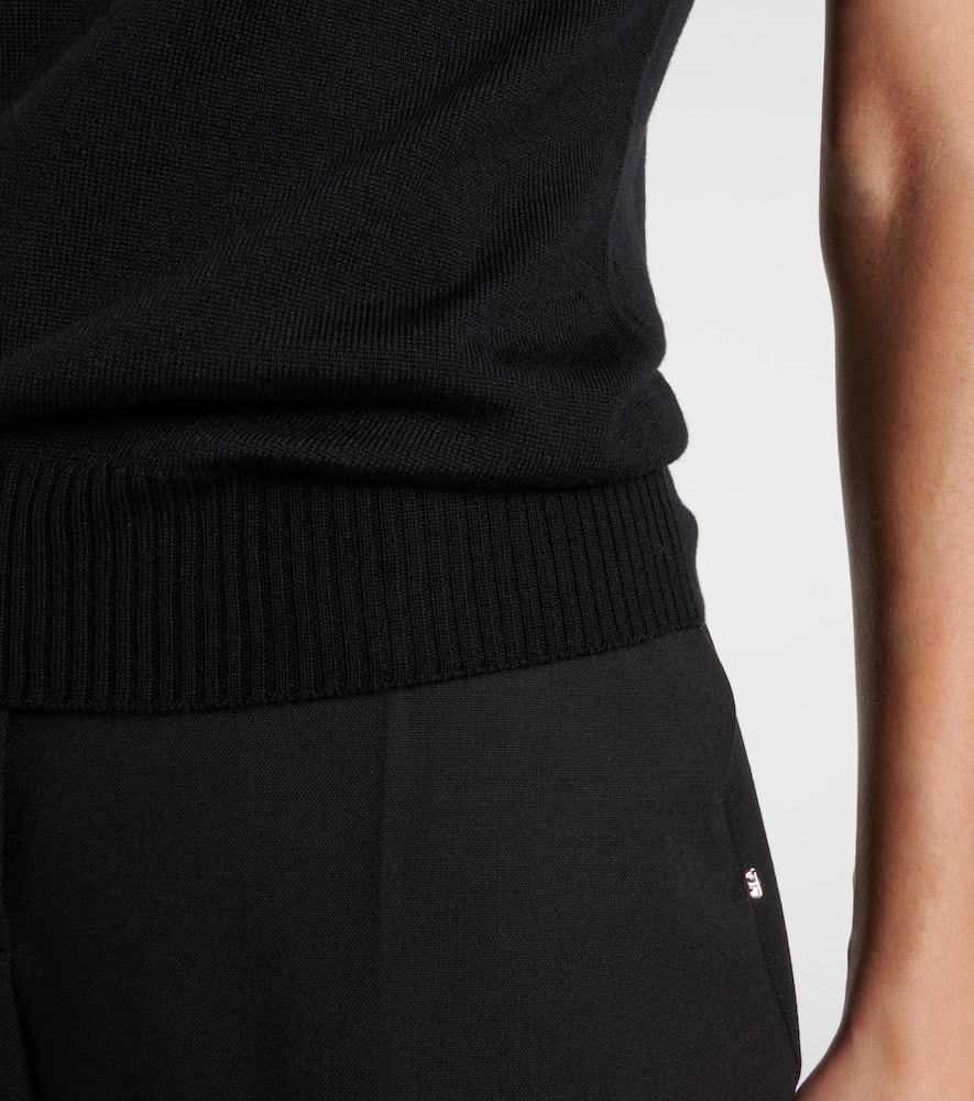 Sportmax Vertigo knitted virgin wool top