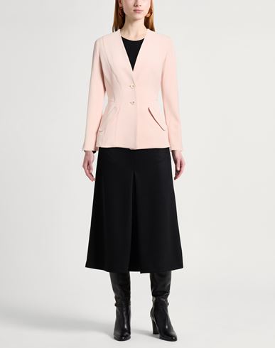 Woman Blazer Light pink Size 4 Polyester, Elastane