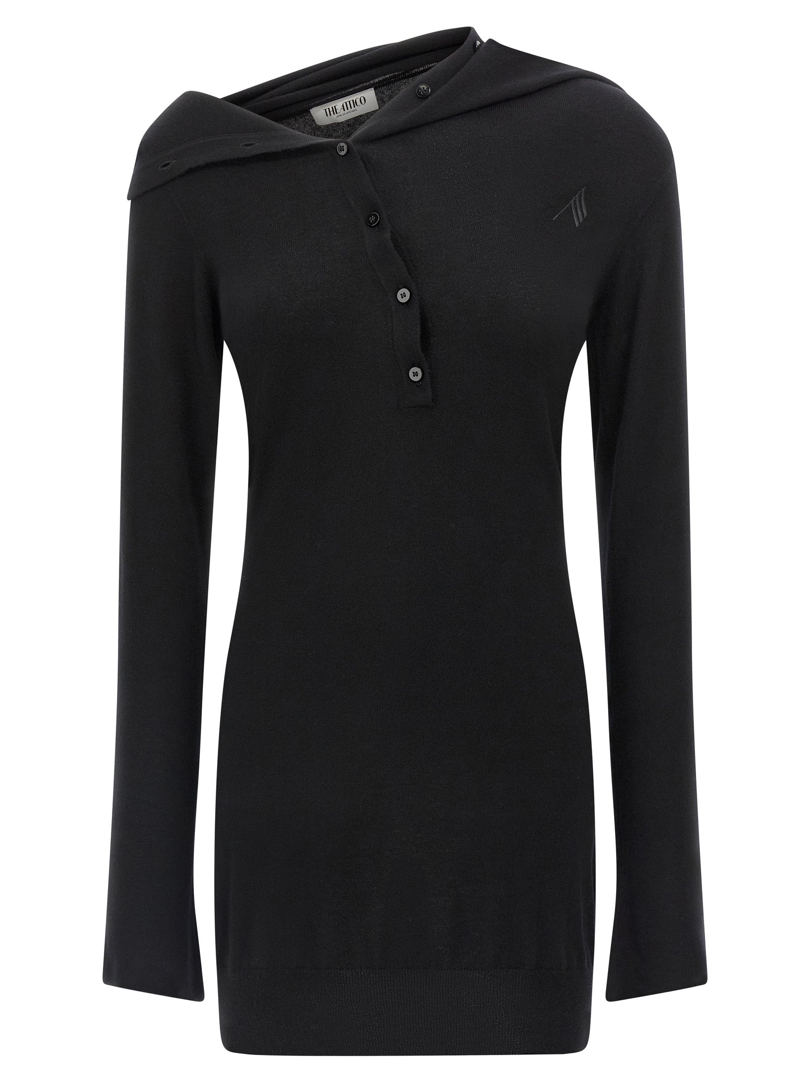 Virgin Wool and Cashmere Tunic — Black