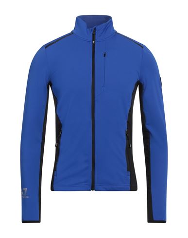 Ea7 Man Sweatshirt Bright blue Size XS Polyester, Elastane