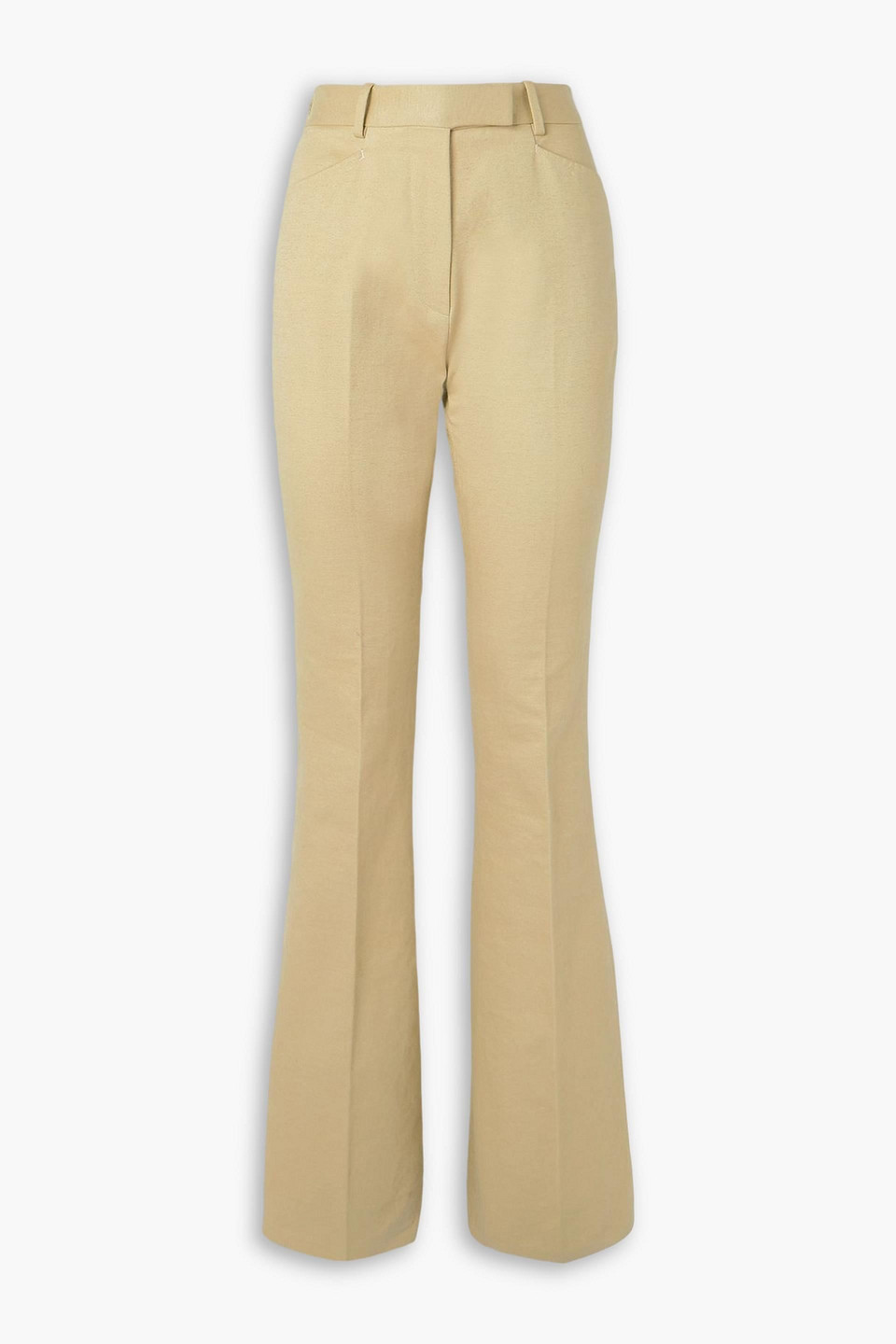 Cotton-moleskin straight-leg pants - Neutral - IT 40