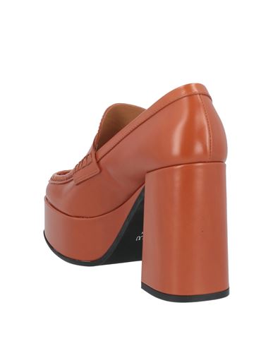 Woman Loafers Rust Size 9 Leather